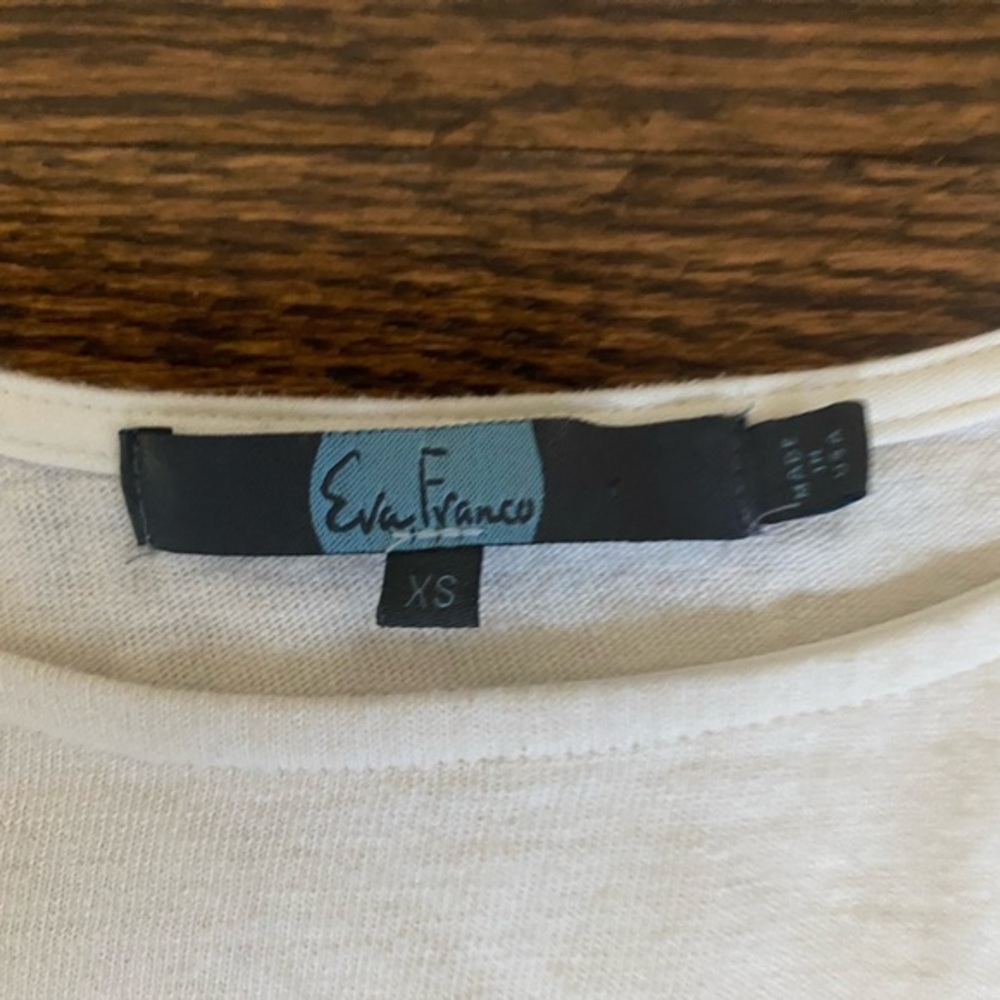 Anthropologie Eva‎ Franco Pocket T-Shirt - B&W Stripe Size XS - Picture 4 of 6